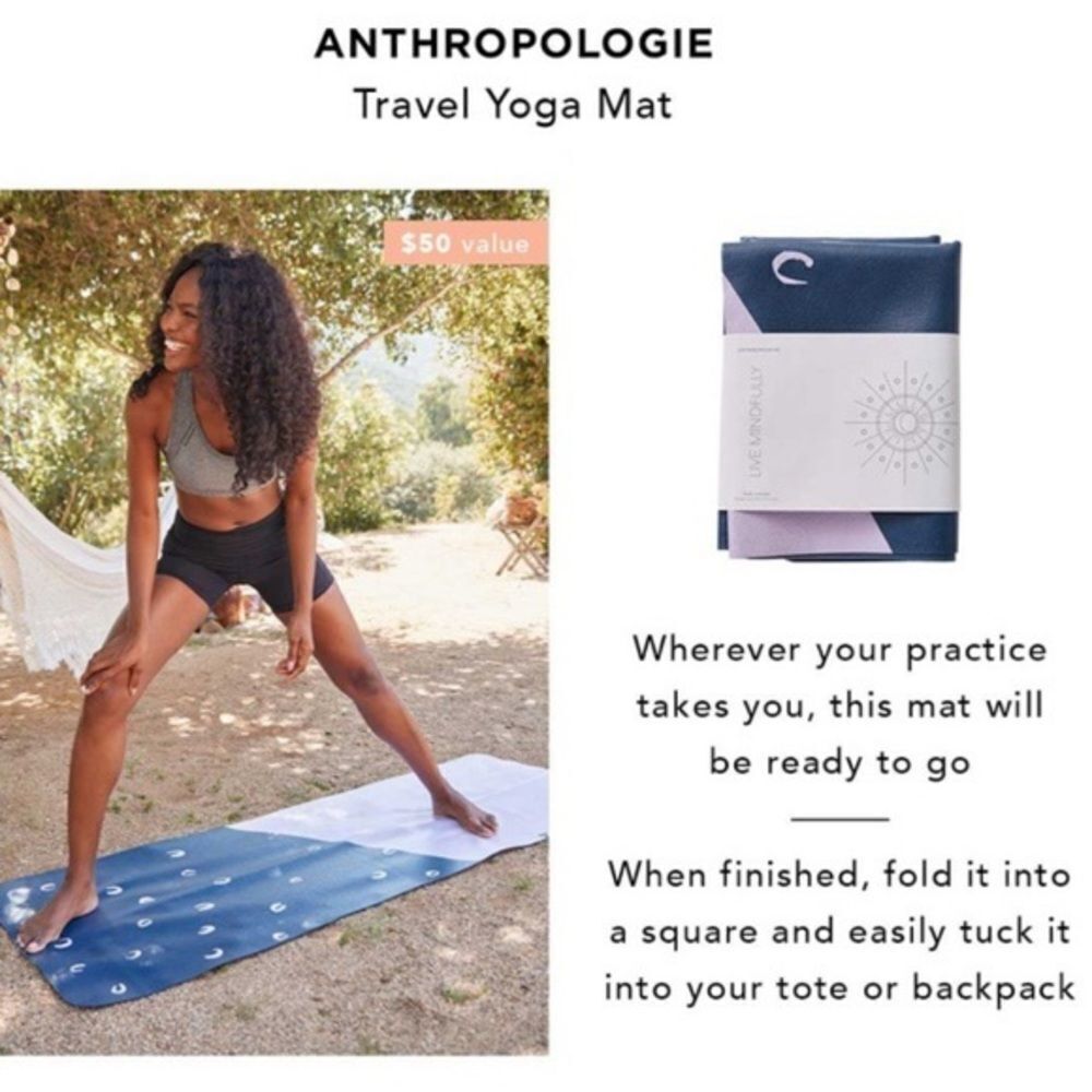 ✨HP✨Anthropologie Travel Yoga Mat✨